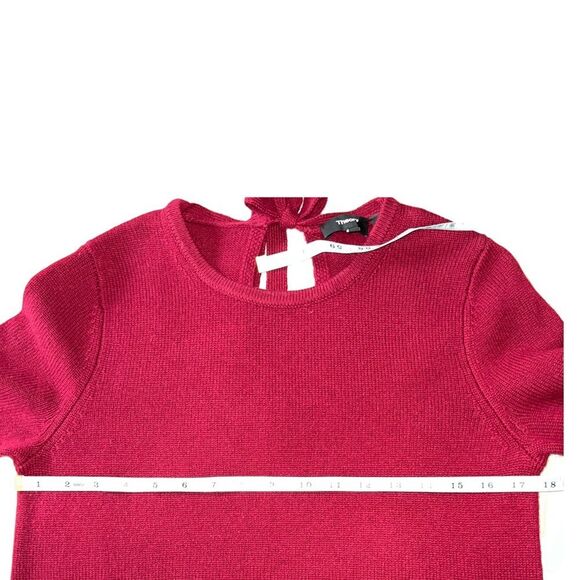 Theory 100% Cashmere Audrielle Red Knit Mini Sweater Dress Half Sleeve S - Picture 8 of 10